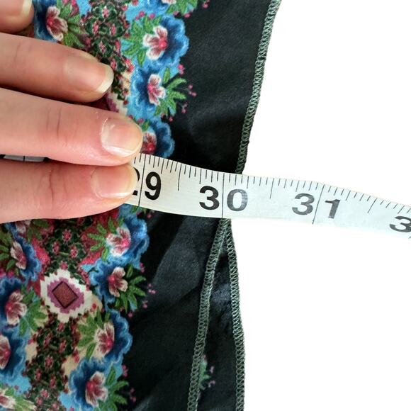 Johnny Was Besimo Silk Floral Printed Blouse - Picture 11 of 11